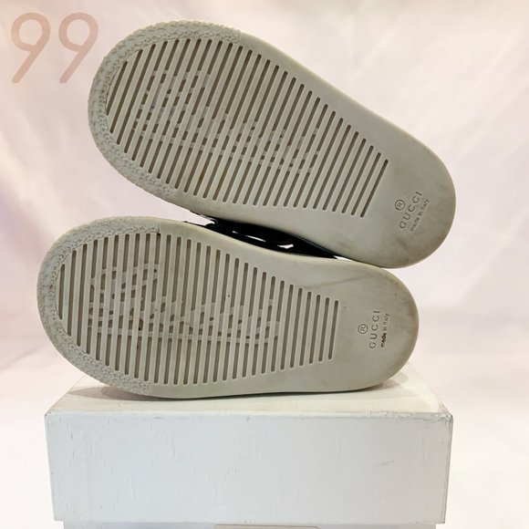 Gucci High Tops with Navy Blue, Red, and White - Size 21 (US5) - Picture 5 of 6